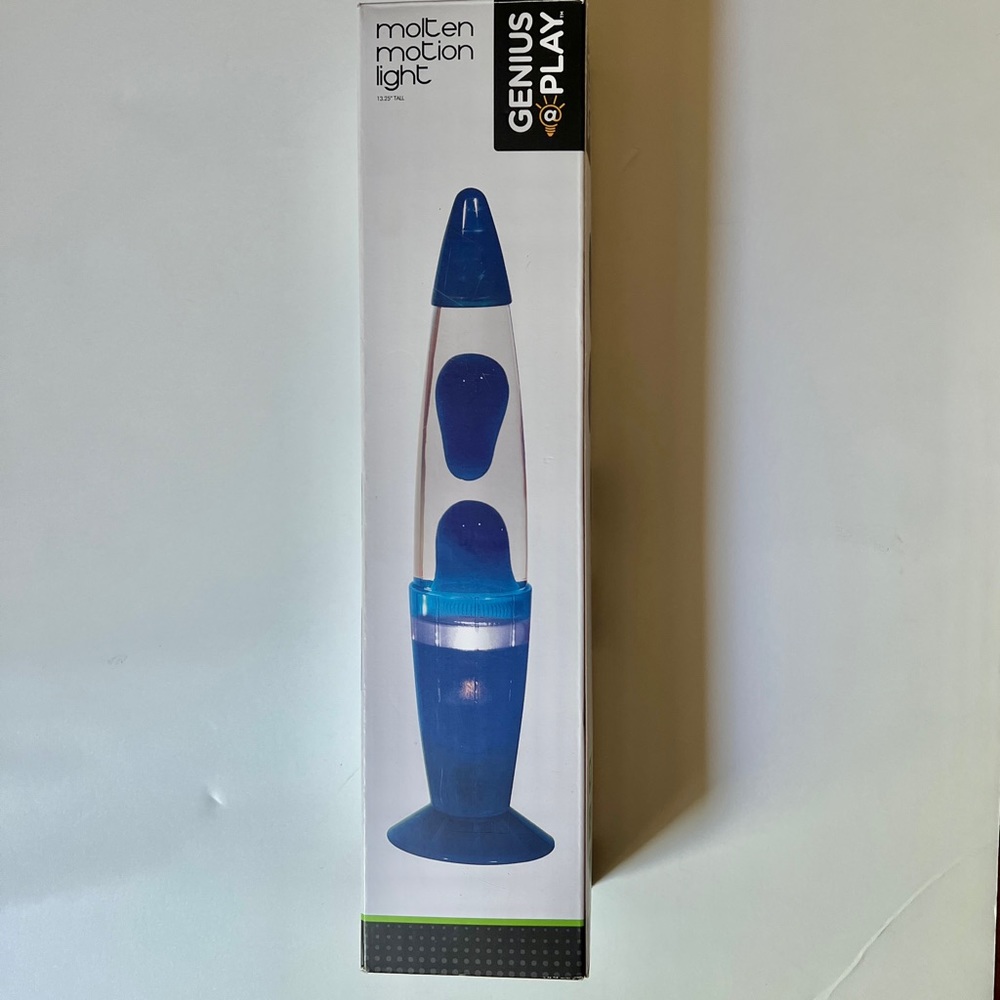 Genius Play Blue Lava Lamp Molten Motion Light